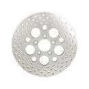 Drilled Brake Rotor Rear Polished Stainless - 11.5 Inch