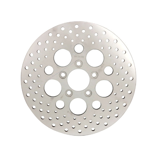 Drilled Brake Rotor Rear Polished Stainless - 11.5 Inch