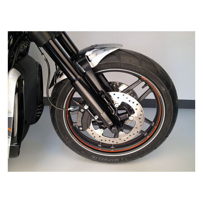 2 Pieces Lower Fork Tube Cover Kit Gloss Black For 12-17 VRSCR V-Rod, Night Rod Special, Muscle NU