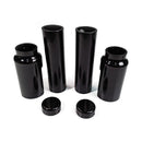 6 Pieces Fork Tube Cover Kit S Gloss Black