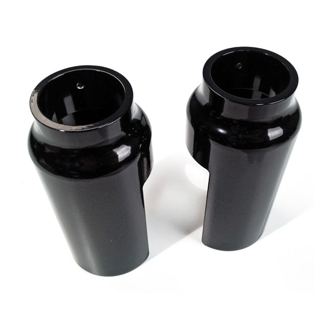 2 Pieces Lower Fork Tube Cover Kit Gloss Black For 02-06 V-ROD NU