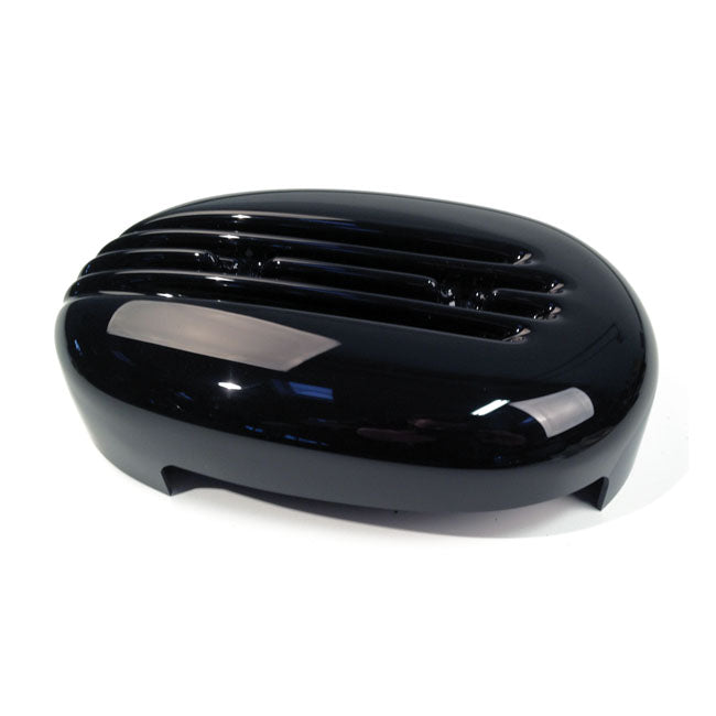 Finned Air Cleaner Cover Gloss Black For 04-20 XL With Stock Oval Air Cleaner NU