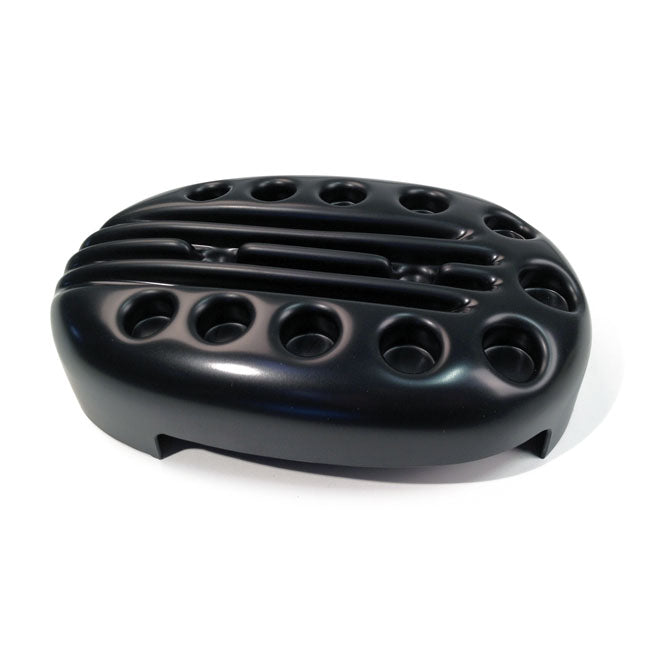 Slotted Air Cleaner Cover Matt Black For 04-20 XL With Stock Oval Air Cleaner NU