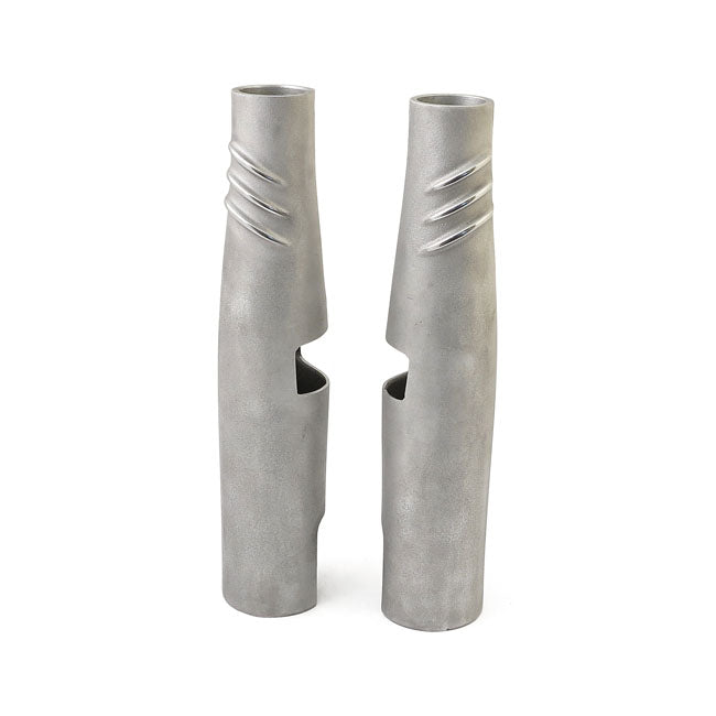 Bombshell 49 Upper Fork Tube Covers Semi-Polished