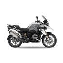 2-In-1 Oval Slip-Ons ESE Titan Grey For BMW: 17-18 R1200GS ADV 1200 LC