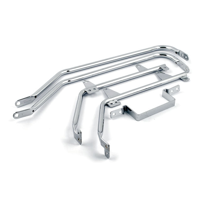 Bagger Tail Bag Mount Kit Chrome For 84-07 FLSTC/N