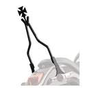 Rigid Sissy Bar Side Plates Black For 00-07 FXSTD Deuce NU
