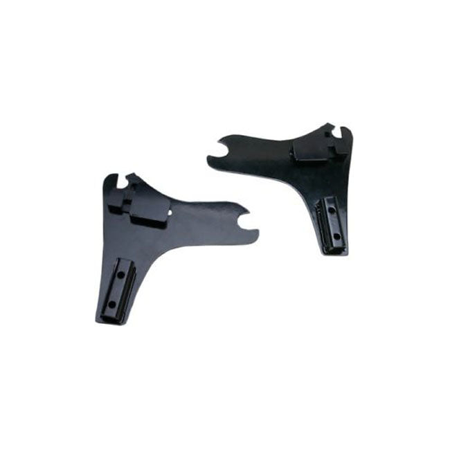 Detachable Sissy Bar Side Plates Black For 97-08 FLT/Touring NU