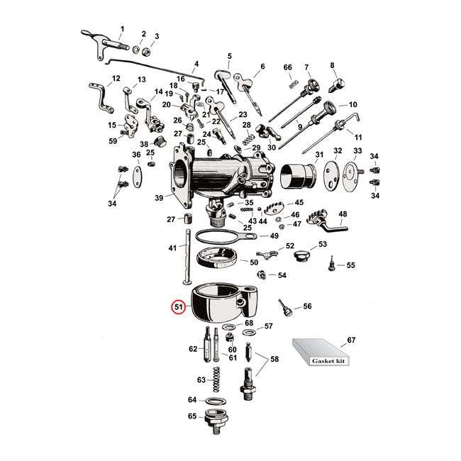 BoWL Assembly With Float / Vave / Seat / Cap / S