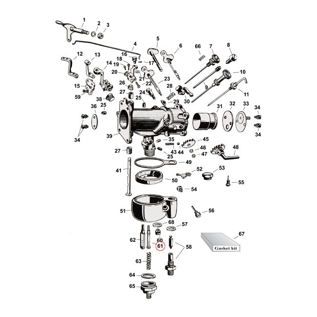 Main Nozzle For 40-41 OHV