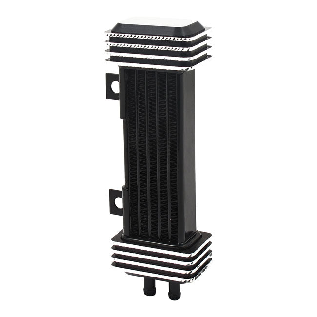 Vertical Oil Cooler 6-Row Deluxe Black Diamond