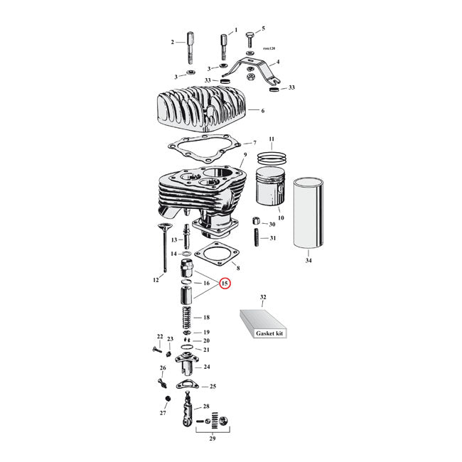 Valve Spring Cover Upper & Lower