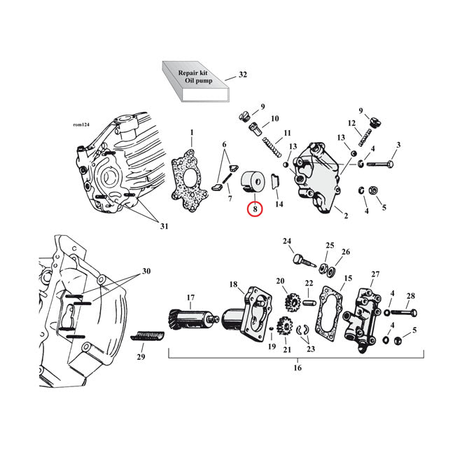 Holder Feed Pump Vane With Flatpump