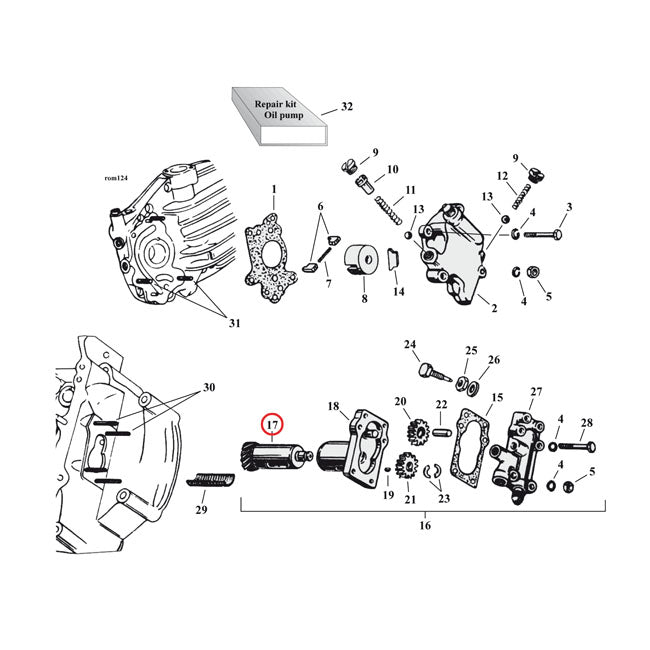 Drive Shaft Scavenger & Breather Gear