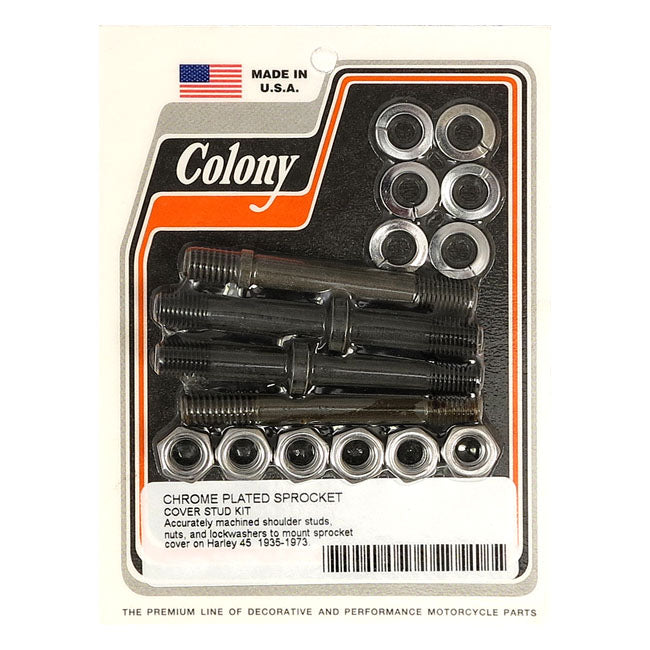 Sprocket Cover Stud Kit Chrome