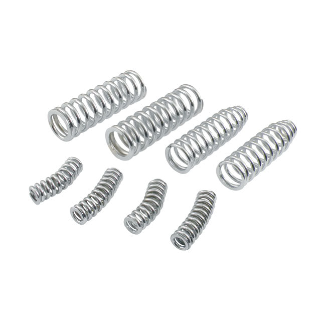 Fork Spring Set Outer / Inner Chrome - 8 Pieces