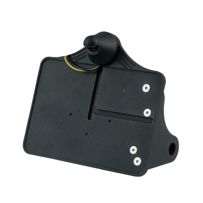License Plate Bracket Kit Black For 84-07 Softail NU Nipple Light