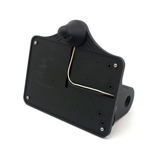 License Plate Bracket Kit Black For 08-17 Softail Nipple Light