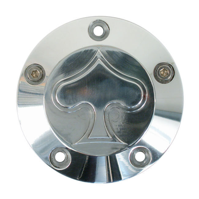 Point Cover 'Spade' Polished For 99-17 Twin Cam NU