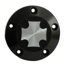 Point Cover 'Maltese Cross' Black CC For 99-17 Twin Cam NU