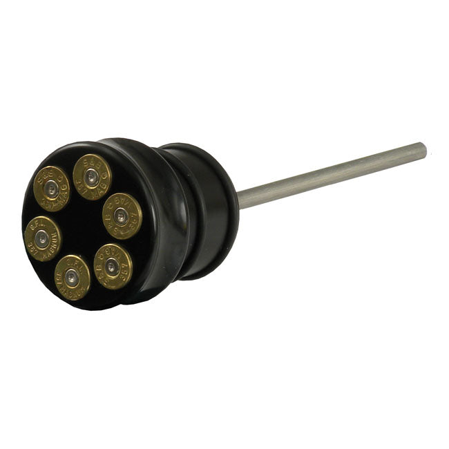 Oil Tank Dipstick Bullet Black For 00-17 Twin Cam Softail Excl. FXSB, FXCW/C