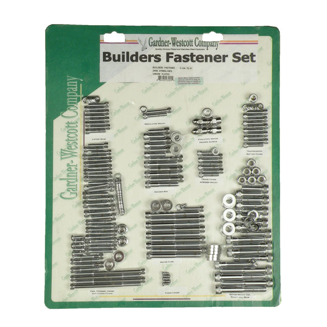 Builders Fastener Set Chrome For 2006 Dyna NU