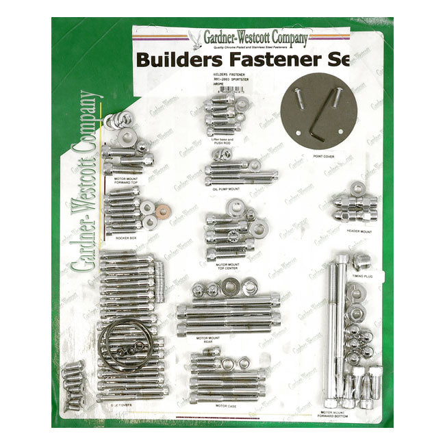 Builders Fastener Set Chrome For 91-03 XL NU