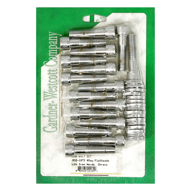 Head Bolt Set Chrome For 45 CU