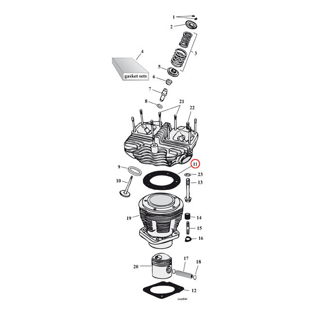 Cylinder Head Gaskets - 0.032" Copper