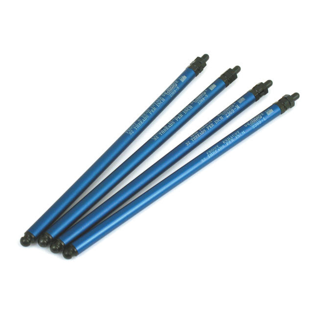 Shovelhead Slim Jims Aluminum Adj. Pushrod Set For 66-84 Shovelhead With OEM Style Hydraulic units NU