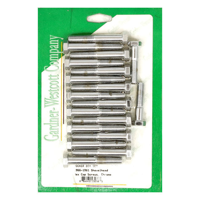 Rocker Box Screw Set Chrome