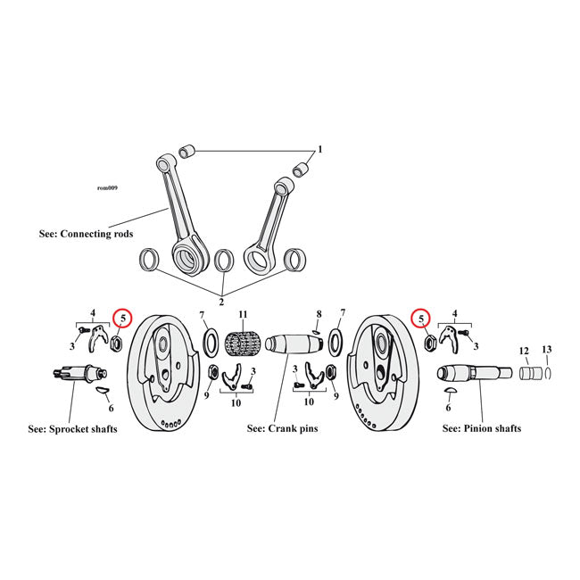 Crankpin Nut 54-E81 XL For 54-E81 XL NU