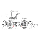 Pinion / Sprocket Shaft Nut For Pinion Shaft: 30-E81 B.T. NU. Sprocket Shaft: 30-70 B.T. NU