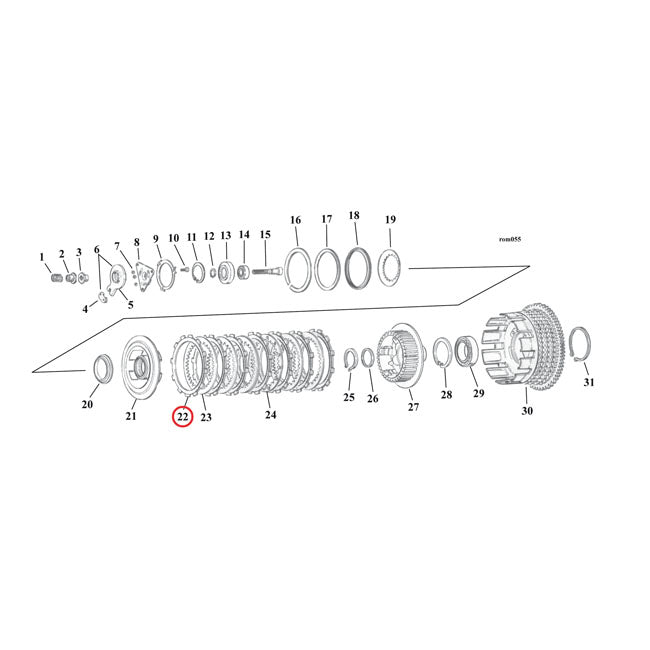 Clutch Plate Set Aramid For L84-90 XL (NU)