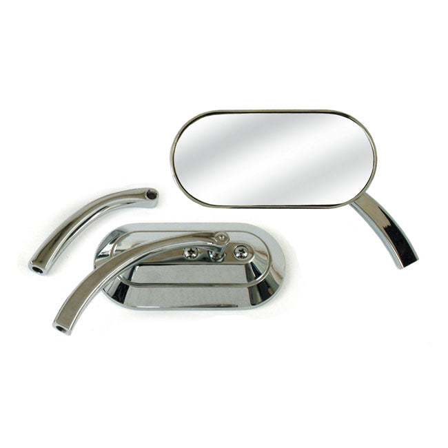 Custom Oval Mirror Chrome