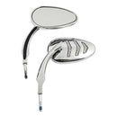 LED Billet Turn Signal Mirror Set Chrome