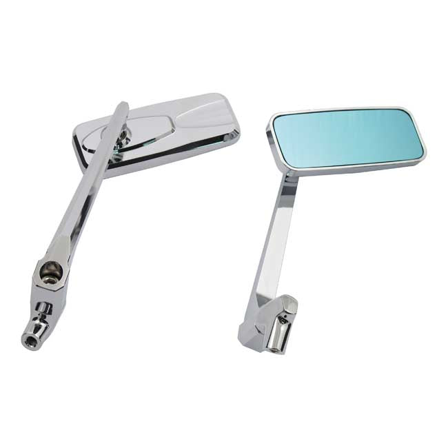 Brickk Rotatable Stem Mirror Set Chrome Single Stem