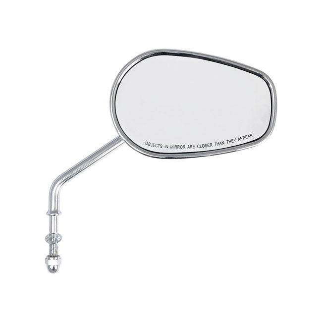 Riptide Tapered Mirror Set Long Stem Chrome