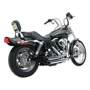 Shortshots Staggered 2-1/2 Inch Exhaust Chrome For 91-05 Dyna NU