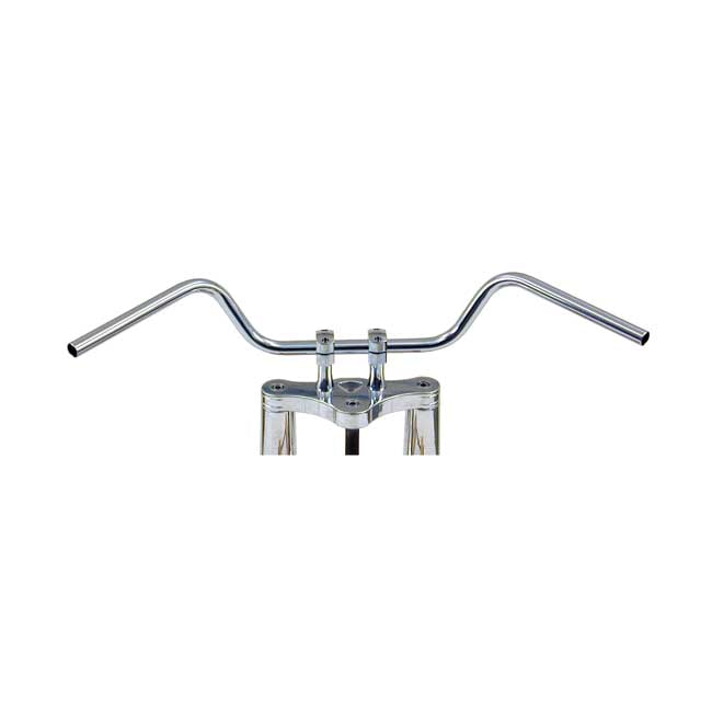 1 Inch Mystic High Handlebar Chrome 5.5 Inch Rise ABE For Pre-81 H-D With 1" I.D. Risers