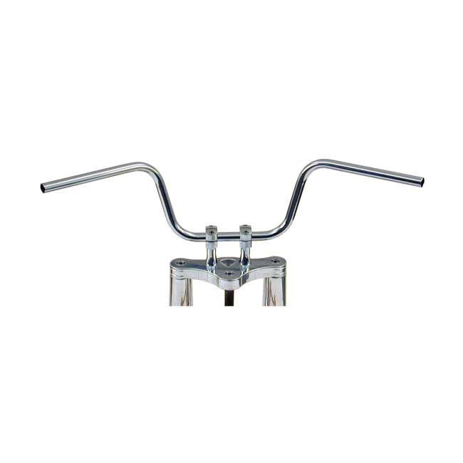 1 Inch Apehanger Handlebar Chrome 10 Inch Rise ABE For Pre-81 H-D With 1" I.D. Risers