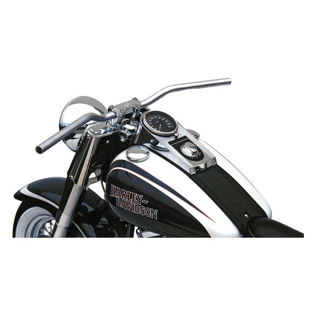 1 Inch Streetfighter Handlebar Chrome 2.75 Inch Rise ABE For 82-21 H-D Excl. 08-21 E-Throttle