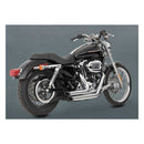 Shortshots Staggered 2-1/2 Inch Exhaust Chrome For 04-13 XL NU