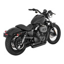 Shortshots Staggered 2-1/2 Inch Exhaust Black For 04-13 XL NU