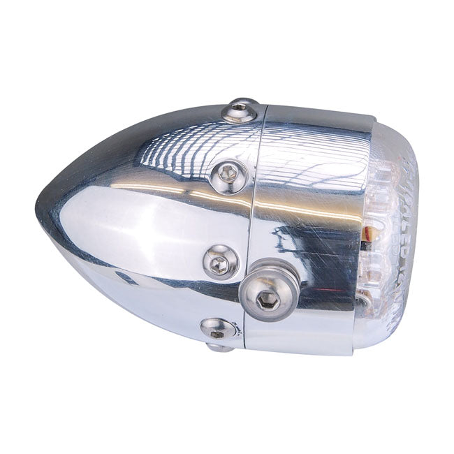 Retro LED Taillight Polished Aluminum