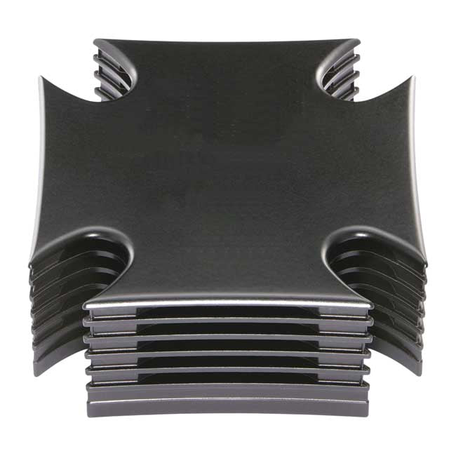 Air Cleaner Kit Maltese Cross Black Powder Coated