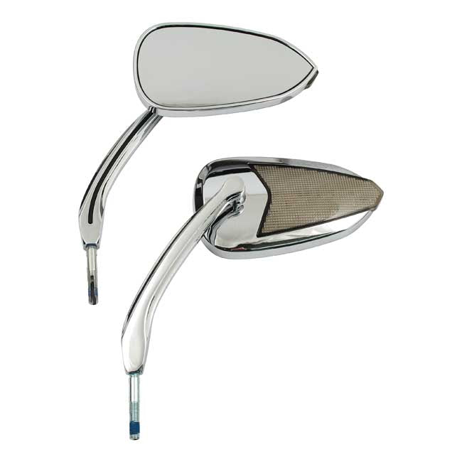 Fury, LED Turn Signal Mirror Set Chrome