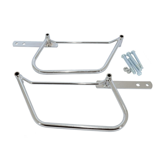 Saddlebag Holder Chrome For 07-17 FXD / 06-17 FXDB / 06-14 FXDC (NU)