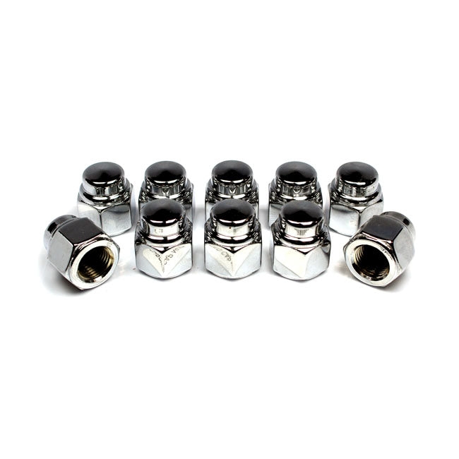 Universal Cap Nuts 1/2-20 Chrome Plated