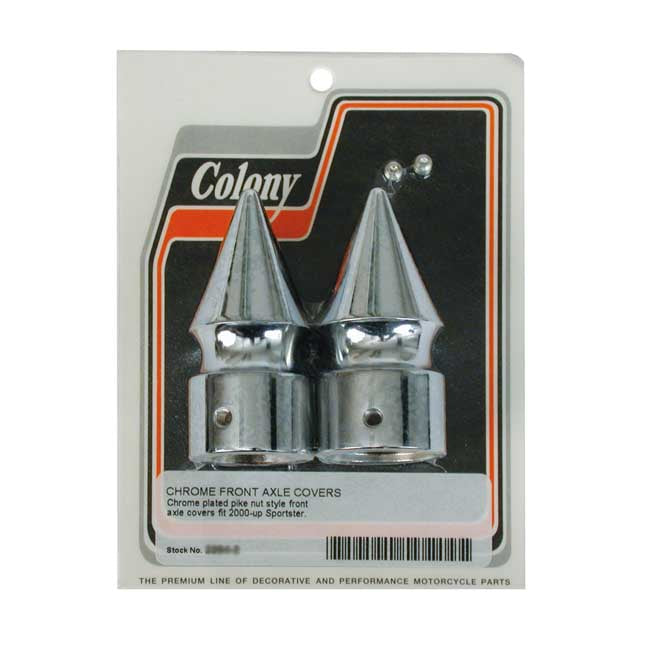Front Pike Axle Covers Chrome
